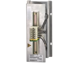 Siemens MICROMASTER 4 netdrossel til 400V 3AC, 278A, FSFX, monteret på metalplade med skrueterminaler og kabler.