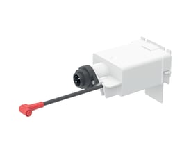 Geberit Monolith netdel i hvid plast med 230V/12V stik, som reservedel til Geberit Monolith systemet.