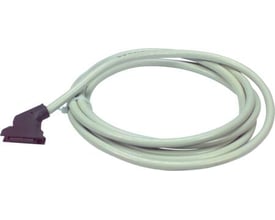 Schneider Electric Twidofast kabel på 3 meter med løse ender og en mørk stikforbindelse, vist oprullet på en hvid baggrund.