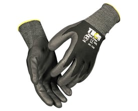 Boisen Safety Thor 7322 Flex vinterhandske i grå, str. 12, vist som to handsker med mørke håndflader.