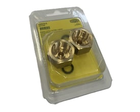 Refco flaskeadapter 1/2'' G x 1/4'' SAE, type 19803/2, ses som to adaptere i blisterpakning.