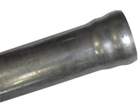 ACO galvaniseret afløbsrør med 50 mm diameter og 500 mm længde, vist med en let bøjet ende.