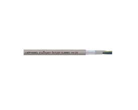 Lapp ÖlfleX Classic 110 CH skærmet kontrolkabel, 7G6, med mærket tekst på den grå PVC-ydrekappe.