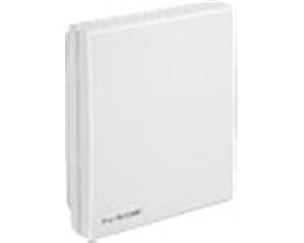 Danfoss Aerasgard PT1000 CO2-transmitter i hvid, vist fra siden, ideel til måling af rumtemperatur og CO2.