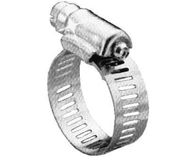 Triscan spændebånd HAS20 i rustfrit stål, 19-44 mm, med en båndbredde på 12,7 mm og perforeret bånd for justering.
