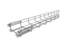 Nærbillede af Legrand Gitterbakke FC, viser den praktiske Fasclic+ samling og en bredde på 150 mm.