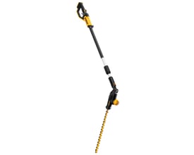 DeWalt 18V XR stanghækkeklipper DCMPH566N-XJ med 55 cm blad, forlænget teleskopskaft og ergonomisk håndtag.