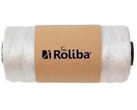 Roliba hvid mursnor på spole, 1.0 mm tyk og 150 meter lang, ideel til professionelt byggeri.
