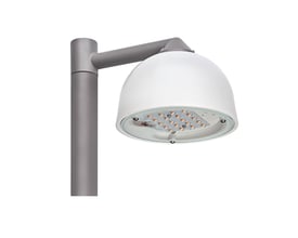 Philips Lighting Copenhagen Mini BPS559 gadelampe med 2000lm lysstyrke og 3000K lysfarve, vist på hvid baggrund.
