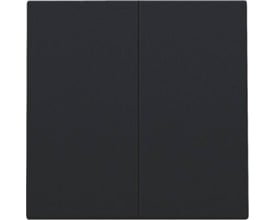 Sort Niko tangent til smart 2-tryk, med et minimalistisk design og to tydelige trykflader. Perfekt til Niko Home Control systemet.