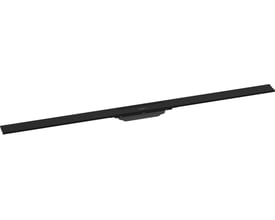 Hansgrohe RainDrain Flex afløbsrende 1200mm lang, 60mm bred, matsort overflade i rustfrit stål.