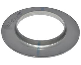 Indura svejsekrave 306,0x3 i blankpoleret AISI 316l rustfrit stål, med præcise målinger og mærker.