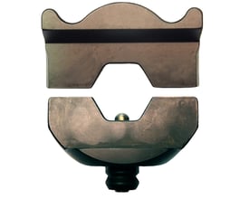 Elpress DUAL pressebakker DB2538 til KRF/KSF 400mm2, viser den integrerede baklignende form og sekskantpresningsdesign på hvid baggrund.