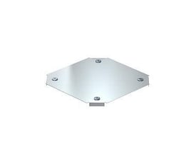 OBO Bettermann DFKM 200 FS låg til kryds i galvaniseret stål med en bredde på 200 mm og formonterede vridere.