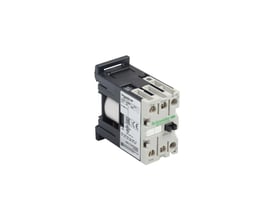 Schneider Electric TeSys SK kontrolrelæ med 2NO kontakter og 42VAC spænding, vist fra siden med mærkater tydeligt læsbare.