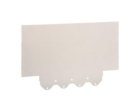 Enkel lys beige isolationsplade til Schneider Electric Compact NSX, beregnet til 4P konfiguration og en mærkestrøm på op til 630 A.