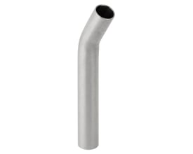 Geberit Mapress Rustfrit pasbøjning på 30 grader med 15 mm indstik i begge ender af rustfrit stål.