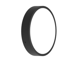 Osram Surface Bulkhead Outdoor S MS loftlampe, 300mm i sort design med hvid skærm, ideel til udendørs brug.