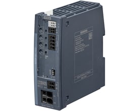 Siemens SITOP SEL1400 selektivitetsmodul med 4 kanaler i mørkeblå plast og sølvfarvede terminaler.