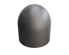 Indura svejse slutmuffe med 21,3 mm diameter og 2,0 mm godstykkelse, lavet af P265GH stål, med præget Indura logo.