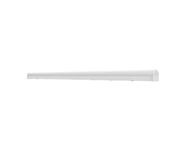 Hvidt Ledvance Batten Combo LED-påbygningsarmatur på 1500 mm set skråt fra siden, med 7200 lm og 48 W.