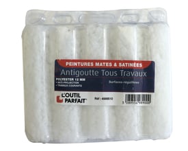 Emballage med ti stk. PARFAIT maleruller, mærket 'Antigoutte Tous Travaux', Polyester 12 MM.