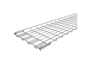 Nærbillede af Legrand gitterbakke FC samlingsmekanisme med Fasclic+ systemet i metal.