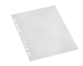 Antalis Bantex A4 plastlomme med åben top, 0,06mm tykkelse og 100 stk. pr. pakke, vist isoleret på hvid baggrund.