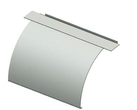 Legrand Kabeludgang GLO-4, 600mm bredde og varmgalvaniseret overflade, vist uden emballage.