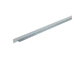 Legrand P31 Quick deleskinne i galvaniseret stål med 60mm højde og 3 meter længde, vist på hvid baggrund.