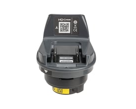 Ridgid CSx Via adapter med QR-kode og CE-mærke, designet til SeeSnake tromler for streaming af inspektionsbilleder.