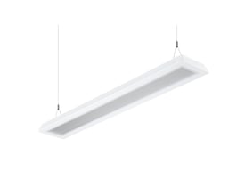 Philips Lighting Flexblend Nedhængt SP342P, 1200 mm, hvidt lysarmatur med mikrolinseoptik og Dali-dæmpning, hængende.