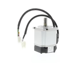 Omron G-serien/SmartStep 2 AC servomotor, 200 W, 200 VAC, 3000 omdr./min., med kabel og hvidt stik.