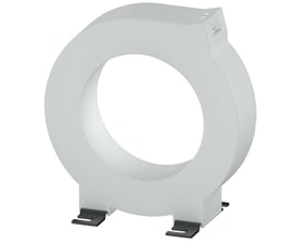 Siemens sumstrømstransformer 3UL2304-1A til fejlstrømsmonitering med 35mm gennemføring og 40A mærkestrøm, hvid.
