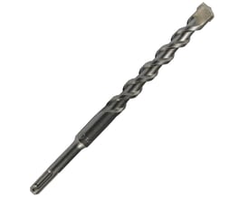 Ironside hammerbor i metalgrå med to skær, spiralformet bor og SDS-plus skaft, 3,5 x 65/135 mm.