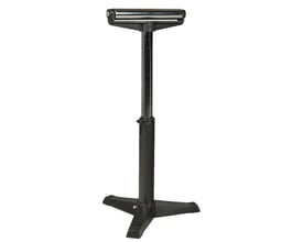 Scantool støtteben T med vandret rulle, justerbar i højde fra 580-970mm og 800 kg kapacitet, på hvid baggrund.