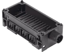 Festo Interlinking block CPX-GE-EV-S til modulær elektrisk terminal med systemforsyning og M18 4-pin tilslutning.