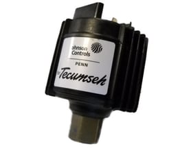 Fan Speed sæt EC til 10-25 bar med sort regulatordel, ribbet side og synlig Johnson Controls-etiket.