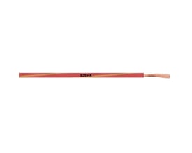 Lapp X05V-K 2CHELIX 1X1 Buwh kabel med rød isolering og afisoleret kobberleder i enden.