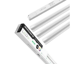 LEDlife Troldtekt LED Skinnesæt 3x60 cm med driver og emballage vist på hvid baggrund.