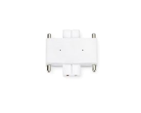 Markslöjd Combine lige samleled i hvid, en praktisk komponent til at forbinde profiler med en bredde på 36 mm og højde på 35 mm.