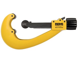 Rems rørskærer RAS P 50-110 med tydeligt logo og produktinformation, klar til brug på hvid baggrund.