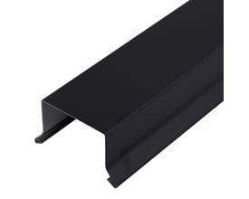 Sort, lige sternkapsel fra GTBUILD med 46 mm diameter, vist skråt så den lange profil og åbne underside ses.