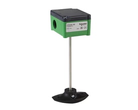 Schneider Electric STD500-150 kanalsensor til temperaturmåling med en 150 mm probe og monteringsflange.