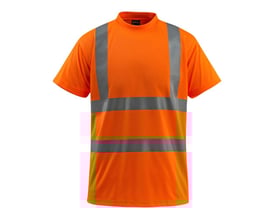 Frontvisning af Mascot Townsville HI-VIS T-shirt i orange, 3XL, med klassificerede reflekser og rund halsudskæring.