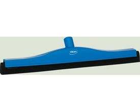 Vikan gulvskraber i blå med 600 mm bredde og sort dobbeltlæbet gummikassette. Skaft medfølger ikke.