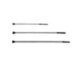 Tre sorte Legrand Colson kabelbindere i forskellige størrelser, sort plast, 4,6 x 180 mm.