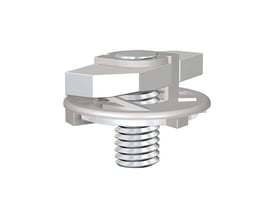 Flamco ClickEasy HB 8 hammerhovedbolt med M8 gevind, fremstillet i metal med en synlig fjeder.