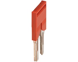 Schneider Electric Laske 2-polet til 6mm2 kabel, orange plast med metalterminaler, isoleret elektrisk komponent.