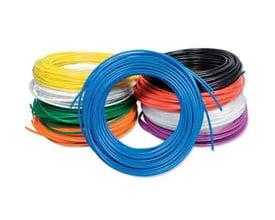 Parker Hannifin fødevaregodkendte APE slanger i flere farver, herunder blå, gul, grøn, orange, hvid, lilla, rød og sort.